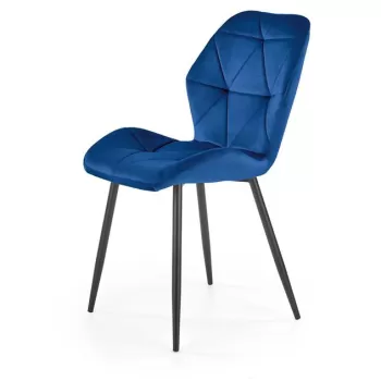 Scaun tapitat K453 velvet bleumarin imagine