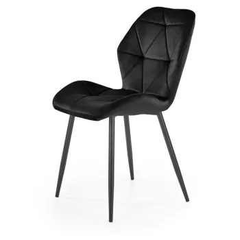 Scaun tapitat K453 velvet negru imagine