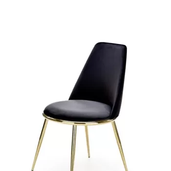 Scaun tapitat K460 - Negru/Gold imagine