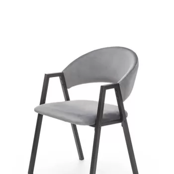 Scaun tapitat k473 - Gri imagine