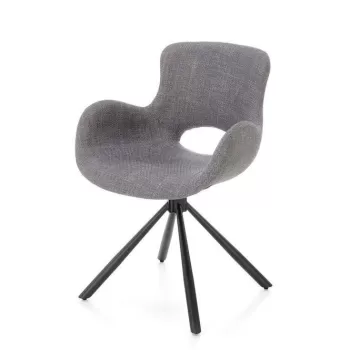 Scaun tapitat K475 Gri - Negru imagine