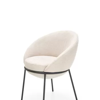 Scaun tapitat K482 bej imagine