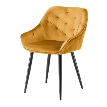 Scaun tapitat K487 - Mustariu imagine