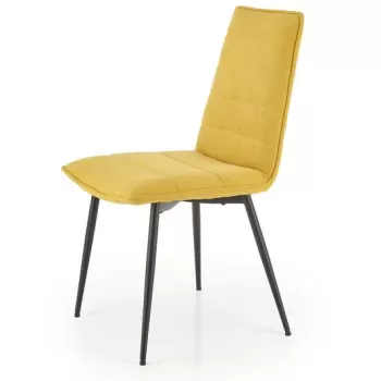 Scaun tapitat K493 mustariu - H92 cm imagine