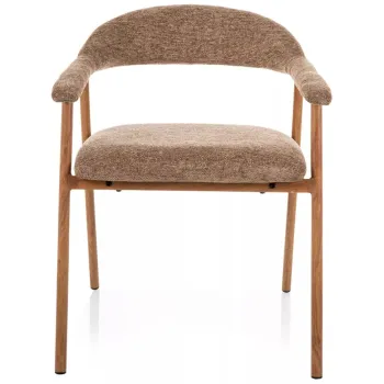 Scaun tapitat Lagos D Raven latte 34 / stejar imagine