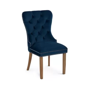 Scaun tapitat Madame natur safir - H 101 cm imagine