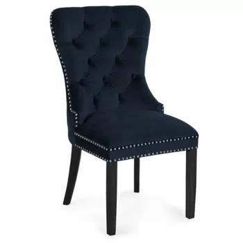 Scaun tapitat Madame negru-grafit - H 101 cm imagine