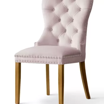 Scaun tapitat Madame stejar-roz - H 101 cm imagine