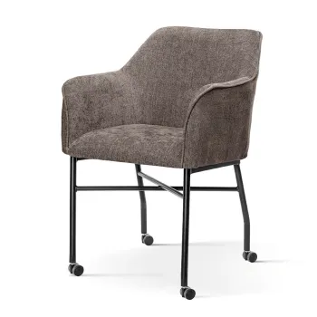 Scaun tapitat Malaga cu roti H88 cm imagine