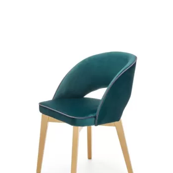 Scaun tapitat Marino Verde/Stejar imagine