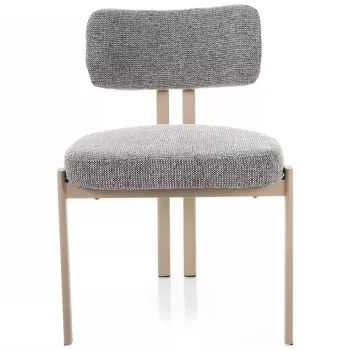 Scaun tapitat Misaki 254 gri / casmir - H81 cm imagine
