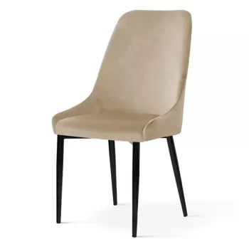 Scaun tapitat Olivier bej - H95 cm imagine