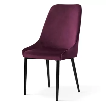 Scaun tapitat Olivier burgundy - H95 cm imagine