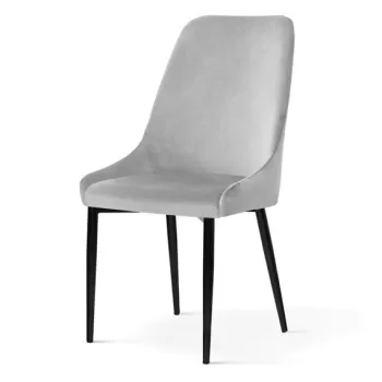 Scaun tapitat Olivier gri - H95 cm imagine