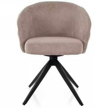 Scaun tapitat Ores bej 250 / negru mat imagine