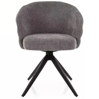 Scaun tapitat Ores gri 252 / negru mat imagine