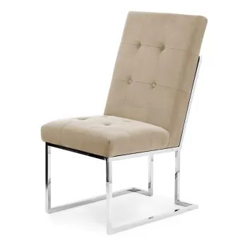 Scaun tapitat Pierre bej/silver - H97 cm imagine