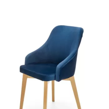 Scaun tapitat Toledo 2 Velvet - Bleumarin imagine