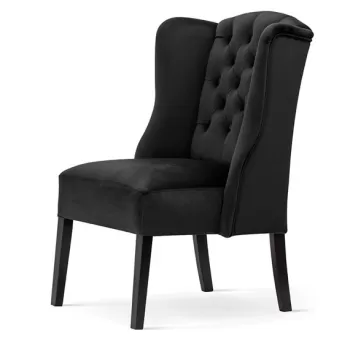 Scaun tapitat Weronica negru - H101 cm imagine