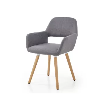 Scaun textil K283 gri - H 80 cm imagine