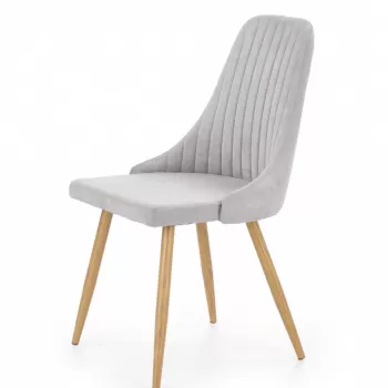 Scaun textil K285 gri deschis - H 85 cm imagine