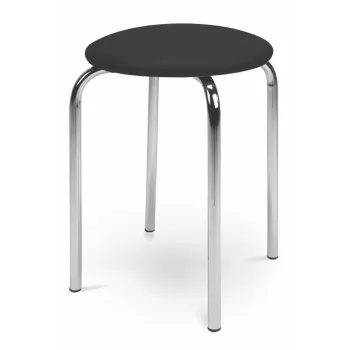 Scaun tip taburet Chico negru V04 imagine