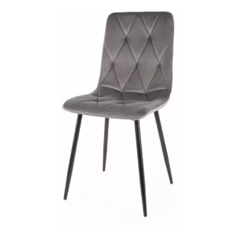 Scaun Tom velvet gri Blu14 imagine