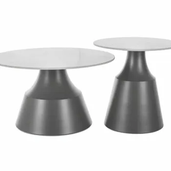 Set 2 mese de cafea Itaka alb/gri o50/o70 imagine