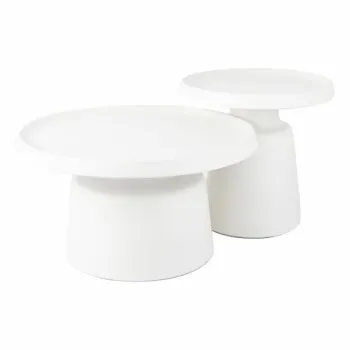 Set 2 mese de cafea Rodos alb/gri o50/o70 imagine