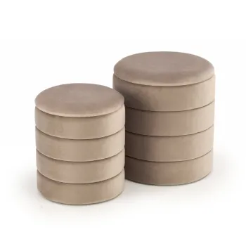 Set 2 tabureti Pacho bej imagine