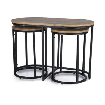 Set 3 mese de cafea Twix stejar artizan/negru imagine