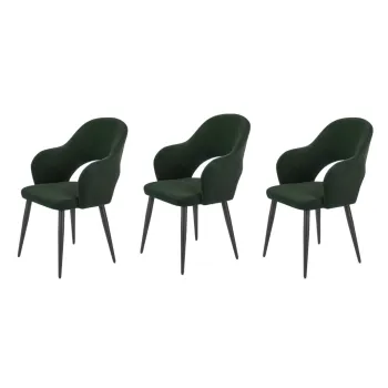 Set 3 scaune K364 velvet verde imagine