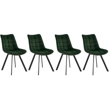 Set 4 scaune K332 velvet verde imagine