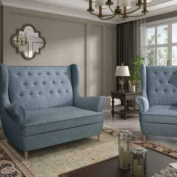 Set canapea extensibila Aros + fotoliu Aros Cover 70 imagine