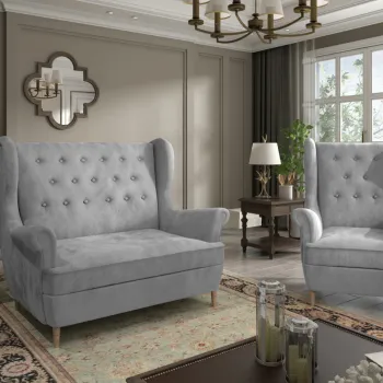 Set canapea extensibila Aros + fotoliu Aros Monolith 84 imagine