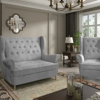 Set canapea extensibila Aros + fotoliu Aros Monolith 84 imagine