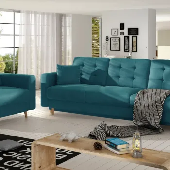 Set canapea extensibila Asgard + fotoliu Matvelvet 75 imagine