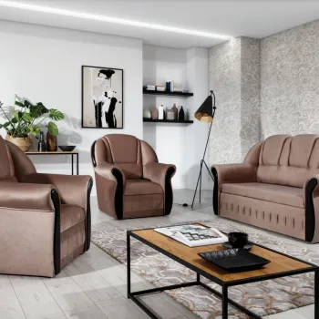 Set canapea extensibila Lord + 2 fotolii Monolith 09 imagine