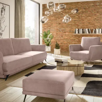 Set canapea extensibila Megis + fotoliu + taburet Gojo 101 imagine