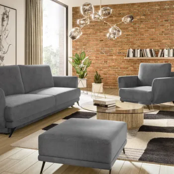 Set canapea extensibila Megis + fotoliu + taburet Gojo 5 imagine