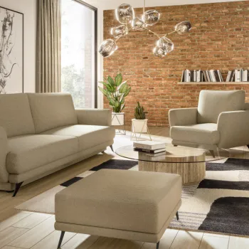 Set canapea extensibila Megis + fotoliu + taburet Vero 18 imagine