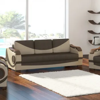 Set canapea extensibila Puerto + 2 fotolii Sawana 16/Soft 33 imagine