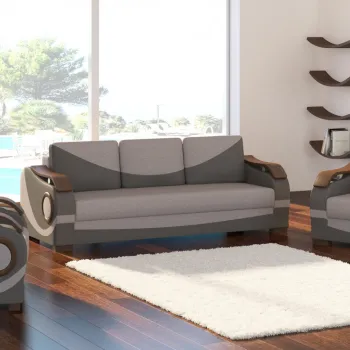 Set canapea extensibila Puerto + 2 fotolii Sawana 21/Soft 29 imagine