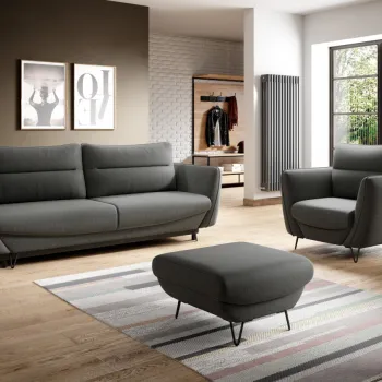 Set canapea + fotoliu + taburet Silva Flores 4 imagine