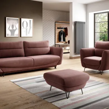 Set canapea + fotoliu + taburet Silva Lukso 24 imagine