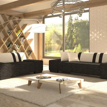 Set canapea Porto 2 locuri + canapea Porto 3 locuri Berlin 02/Soft 17 imagine