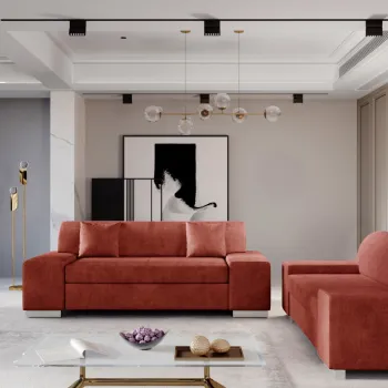 Set canapea Porto 2 locuri + canapea Porto 3 locuri Dora 63 imagine