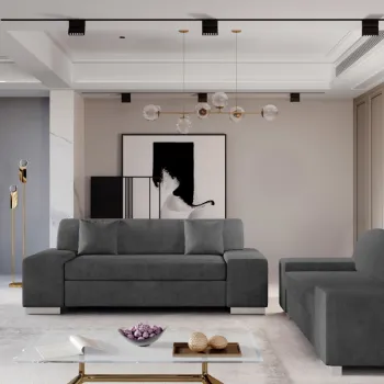 Set canapea Porto 2 locuri + canapea Porto 3 locuri Dora 95 imagine