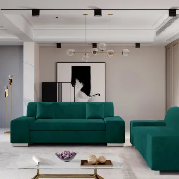 Set canapea Porto 2 locuri + canapea Porto 3 locuri Matvelvet 75 imagine