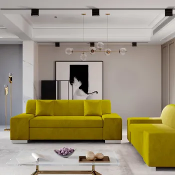 Set canapea Porto 2 locuri + canapea Porto 3 locuri Monolith 48 imagine